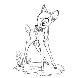 Dibujo para colorear: Bambi (Películas de animación) #128531 - Dibujos para Colorear e Imprimir Gratis