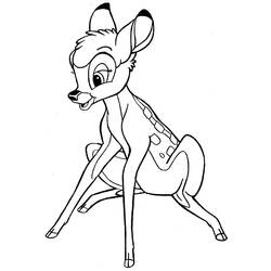 Dibujo para colorear: Bambi (Películas de animación) #128533 - Dibujos para Colorear e Imprimir Gratis