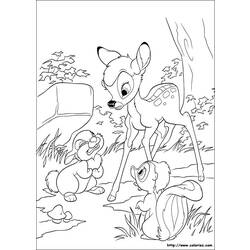 Dibujo para colorear: Bambi (Películas de animación) #128541 - Dibujos para Colorear e Imprimir Gratis