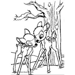 Dibujo para colorear: Bambi (Películas de animación) #128543 - Dibujos para Colorear e Imprimir Gratis