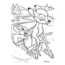 Dibujo para colorear: Bambi (Películas de animación) #128547 - Dibujos para Colorear e Imprimir Gratis