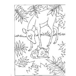 Dibujo para colorear: Bambi (Películas de animación) #128553 - Dibujos para Colorear e Imprimir Gratis