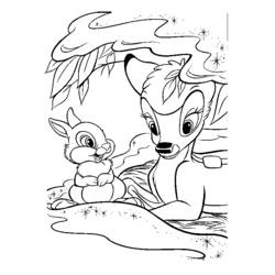 Dibujo para colorear: Bambi (Películas de animación) #128557 - Dibujos para Colorear e Imprimir Gratis