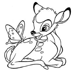 Dibujos para colorear: Bambi - Dibujos para colorear