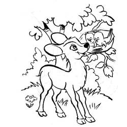 Dibujo para colorear: Bambi (Películas de animación) #128566 - Dibujos para Colorear e Imprimir Gratis