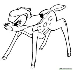 Dibujo para colorear: Bambi (Películas de animación) #128573 - Dibujos para Colorear e Imprimir Gratis