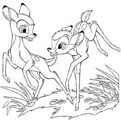 Dibujo para colorear: Bambi (Películas de animación) #128574 - Dibujos para Colorear e Imprimir Gratis