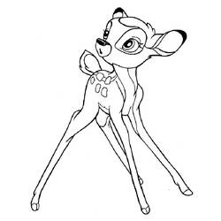 Dibujo para colorear: Bambi (Películas de animación) #128593 - Dibujos para Colorear e Imprimir Gratis