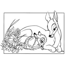 Dibujo para colorear: Bambi (Películas de animación) #128601 - Dibujos para Colorear e Imprimir Gratis