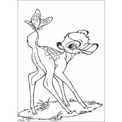 Dibujo para colorear: Bambi (Películas de animación) #128624 - Dibujos para Colorear e Imprimir Gratis