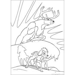 Dibujo para colorear: Bambi (Películas de animación) #128632 - Dibujos para Colorear e Imprimir Gratis