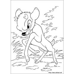 Dibujo para colorear: Bambi (Películas de animación) #128641 - Dibujos para Colorear e Imprimir Gratis