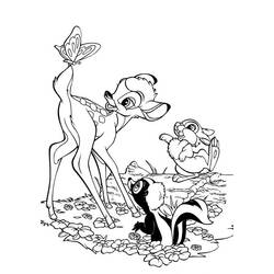 Dibujo para colorear: Bambi (Películas de animación) #128648 - Dibujos para Colorear e Imprimir Gratis