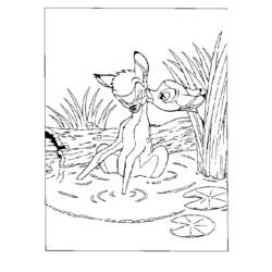 Dibujo para colorear: Bambi (Películas de animación) #128652 - Dibujos para Colorear e Imprimir Gratis