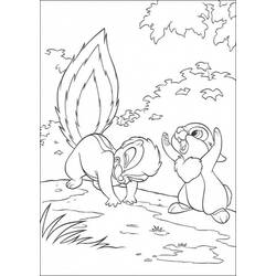 Dibujo para colorear: Bambi (Películas de animación) #128653 - Dibujos para Colorear e Imprimir Gratis