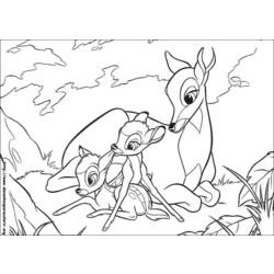 Dibujo para colorear: Bambi (Películas de animación) #128665 - Dibujos para Colorear e Imprimir Gratis