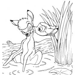 Dibujo para colorear: Bambi (Películas de animación) #128672 - Dibujos para Colorear e Imprimir Gratis