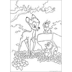 Dibujo para colorear: Bambi (Películas de animación) #128674 - Dibujos para Colorear e Imprimir Gratis