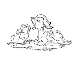 Dibujo para colorear: Bambi (Películas de animación) #128675 - Dibujos para Colorear e Imprimir Gratis