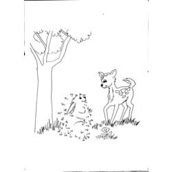 Dibujo para colorear: Bambi (Películas de animación) #128679 - Dibujos para Colorear e Imprimir Gratis