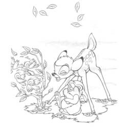 Dibujo para colorear: Bambi (Películas de animación) #128681 - Dibujos para Colorear e Imprimir Gratis