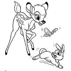 Dibujo para colorear: Bambi (Películas de animación) #128687 - Dibujos para Colorear e Imprimir Gratis
