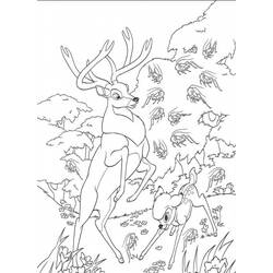 Dibujo para colorear: Bambi (Películas de animación) #128705 - Dibujos para Colorear e Imprimir Gratis