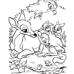Dibujo para colorear: Bambi (Películas de animación) #128711 - Dibujos para Colorear e Imprimir Gratis