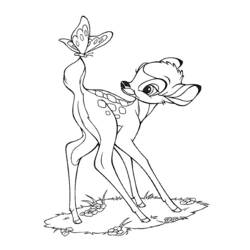 Dibujo para colorear: Bambi (Películas de animación) #128721 - Dibujos para Colorear e Imprimir Gratis