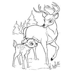 Dibujo para colorear: Bambi (Películas de animación) #128725 - Dibujos para Colorear e Imprimir Gratis