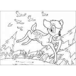 Dibujo para colorear: Bambi (Películas de animación) #128729 - Dibujos para Colorear e Imprimir Gratis