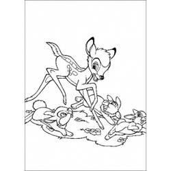 Dibujo para colorear: Bambi (Películas de animación) #128734 - Dibujos para Colorear e Imprimir Gratis