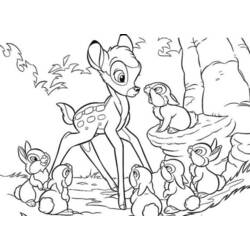 Dibujo para colorear: Bambi (Películas de animación) #128735 - Dibujos para Colorear e Imprimir Gratis