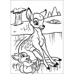 Dibujo para colorear: Bambi (Películas de animación) #128739 - Dibujos para Colorear e Imprimir Gratis