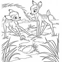 Dibujo para colorear: Bambi (Películas de animación) #128740 - Dibujos para Colorear e Imprimir Gratis