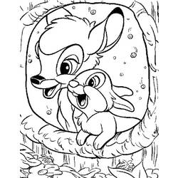Dibujo para colorear: Bambi (Películas de animación) #128741 - Dibujos para Colorear e Imprimir Gratis