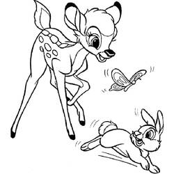 Dibujo para colorear: Bambi (Películas de animación) #128745 - Dibujos para Colorear e Imprimir Gratis