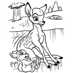 Dibujo para colorear: Bambi (Películas de animación) #128758 - Dibujos para Colorear e Imprimir Gratis