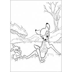 Dibujo para colorear: Bambi (Películas de animación) #128764 - Dibujos para Colorear e Imprimir Gratis