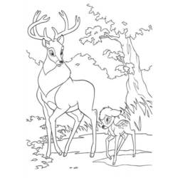 Dibujo para colorear: Bambi (Películas de animación) #128767 - Dibujos para Colorear e Imprimir Gratis