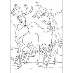 Dibujo para colorear: Bambi (Películas de animación) #128777 - Dibujos para Colorear e Imprimir Gratis