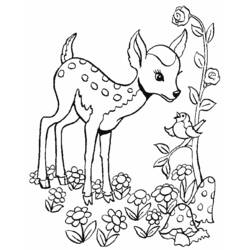 Dibujo para colorear: Bambi (Películas de animación) #128789 - Dibujos para Colorear e Imprimir Gratis