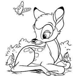 Dibujo para colorear: Bambi (Películas de animación) #128804 - Dibujos para Colorear e Imprimir Gratis