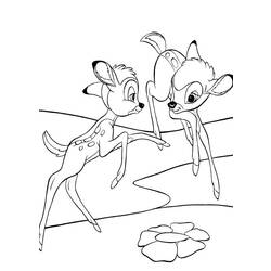 Dibujo para colorear: Bambi (Películas de animación) #128806 - Dibujos para Colorear e Imprimir Gratis