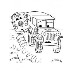 Dibujo para colorear: Cars (Películas de animación) #132628 - Dibujos para Colorear e Imprimir Gratis