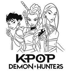 Dibujo Cazadores de Demonios de KPop (Películas de Animación) #221159 para imprimir y colorear