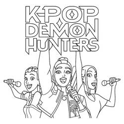 Dibujo Cazadores de Demonios de KPop (Películas de Animación) #221165 para imprimir y colorear