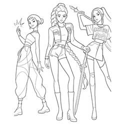 Dibujo Cazadores de Demonios de KPop (Películas de Animación) #221177 para imprimir y colorear