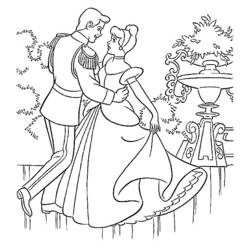 Dibujo para colorear: Cinderella (Películas de animación) #129487 - Dibujos para Colorear e Imprimir Gratis