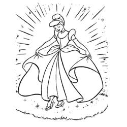 Dibujo para colorear: Cinderella (Películas de animación) #129492 - Dibujos para Colorear e Imprimir Gratis